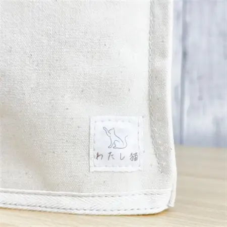 【猫目バッグ】わたし猫・帆布トートバッグ(小)/カッパー_装飾品・工芸品 トートバッグ・ショルダーバッグ 鞄・バッグ かばん カバン_【1545629】