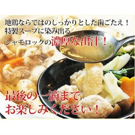 特産地鶏 青森シャモロック 地鶏鍋セット(3～4人前)【配送不可地域：離島】【1544231】