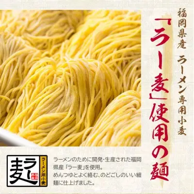 Y16-20 【4～8月発送】福岡県産ラー麦 ざるらーめん ラーメン