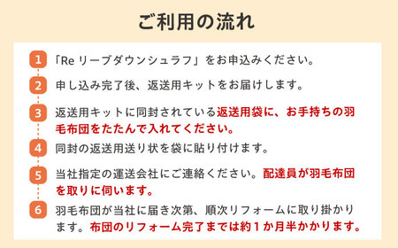 リフォーム券 羽毛布団を羽毛寝袋に！ Reリーブダウンシュラフ 【ネイビー】　[BAAK078]布団リフォーム
