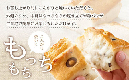 グルテンフリー 米粉パンの2種（プレーン、オリーブ＆ローズマリー）計4本 食べ比べセット[BACW014]パン