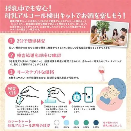 母乳アルコール検出キット　ミルクリア【1533153】