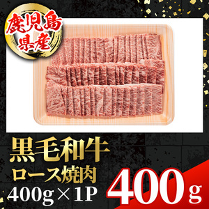 i1001 鹿児島県産 黒毛和牛 ロース焼肉用  (計400g) 国産 九州産 鹿児島産 黒毛和牛 牛肉 国産牛 ロース 焼肉 焼き肉 BBQ ロース肉 冷凍配送 【スターゼン】