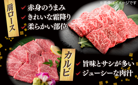 肉 【ブランド牛・しまね和牛】焼肉用2種セット(肩ロース・カルビ) 各280g 島根県松江市/Do corporation株式会社 [ALFU007] 肉 肉