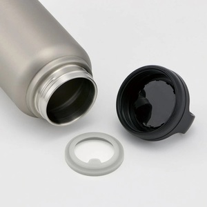 水筒 スクリューハンドル付きマグボトル 800ml シルバー 保温保冷 10-036