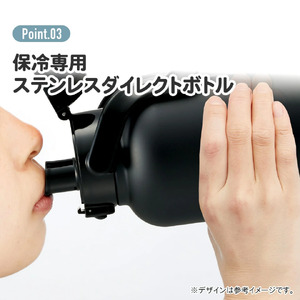 【ダイレクトボトル】 水筒 2000ml ステンレス製シルバー スケーター 水筒 直飲み ワンタッチ 水筒 ハンドル付 保冷専用 15-027