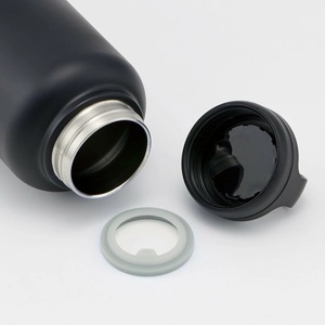 【スクリューハンドル付きマグボトル】1500ml 保温保冷 ブラック マグボトル 57924-0-STSC15 スケーター 13-012