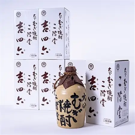 大分むぎ焼酎　二階堂吉四六つぼ25度(720ml)6本セット_大分むぎ焼酎 二階堂 麦焼酎 焼酎 酒 酒セット 焼酎セット_【1550331】