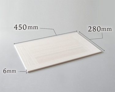 ランチョンマット KIRI Place Mat（2枚組）【ホワイト】《1枚のサイズ：450×280×6（mm）》加茂市 朝倉家具