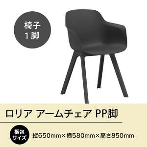 椅子 アダル ロリア アームチェア ブラック PP脚 P3003-1WK [um40azo830044] 椅子
