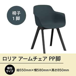 椅子 アダル ロリア アームチェア ネイビーブルー PP脚 P3003-1WE [um40azo830045] 椅子