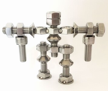 ブロックみたいなねじ玩具 M10ネジー3号 ／ 大河内 ロボット 知育 おもちゃ 工具不要 ステンレス ネジ ボルト ナット 玩具 三重県 度会町