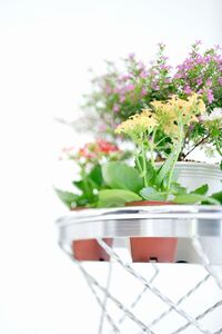 ガーデニング用品 大型フラワーポット用スタンド ／ 大河内 ガーデンラック 鉢置き 園芸 インテリア フラワーラックステンレス 三重県 度会町
