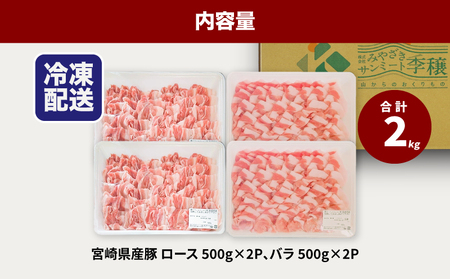 しゃぶしゃぶミックス(ロース500g×2・バラ500g×2)計2㎏セット_K16_0117_1
