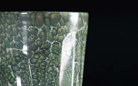 【世界でグランプリ受賞】有田焼 大理石のような質感 ロックカップ 麟 Lin Marble Old Ivy 1個【金照堂】ロックグラス ウイスキーグラス 焼酎グラス 酒器 アイビー グリーン 緑 ギフト A45-375