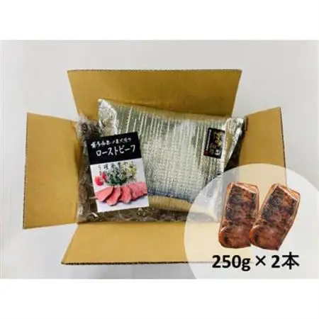 博多和牛直火焼きローストビーフ約500g(約250g×2本)(大牟田市)_肉 ローストビーフ 牛肉 _【配送不可地域：離島】【1551841】