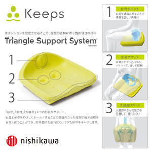 クッション 西川 nishikawa Keeps キープス グレー P328W クッション
