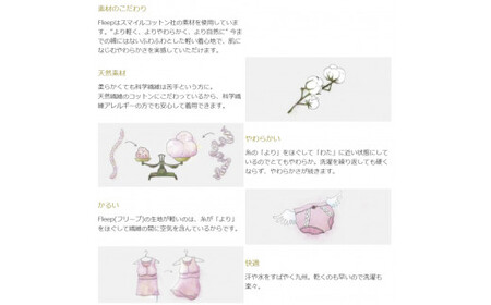 「Fleep」商品カタログ【5万ポイントコース】【 肌着 下着 日本 アトピー 協会推薦品 ブラジャー ナイトブラ  ノンワイヤー  授乳 】RT1204
