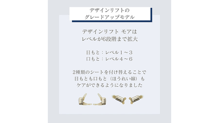 デザインリフト モア 目元/口元ケアセット （ 本体 ＆ 目元用ストレッチフィットシート1セット ＆ 口元用ストレッチフィットシート1セット )