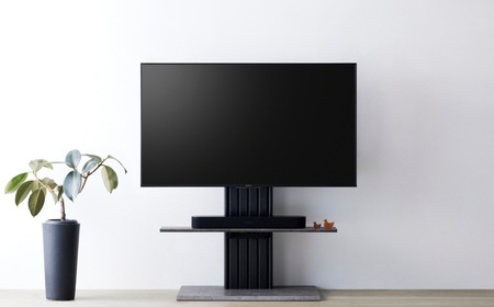 家具 壁寄せ テレビスタンド ブラック ≪PLW-1210TV-BK≫  家具 朝日木材                                                                                      