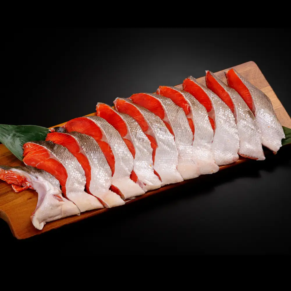 天然 紅鮭切り身（半身分 2切れ×5～6パック）【 紅鮭 鮭 さけ サケ シャケ 切り身 切身 】  ABB141