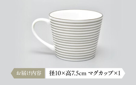 by koransha SHIMA マグカップ 75PT 多治見市 / 香蘭社 陶磁器 マグ コーヒーカップ ティーカップ[TDY072]