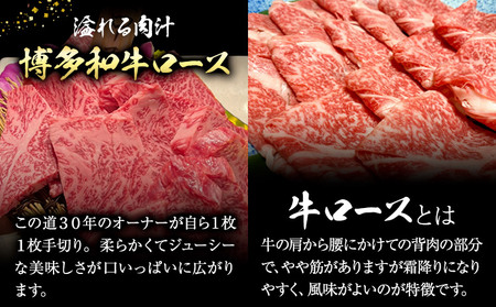 博多和牛 ロース 並 500g 株式会社寛大グループ 《30日以内に出荷予定(土日祝除く)》 肉 福岡県 小竹町 にく
