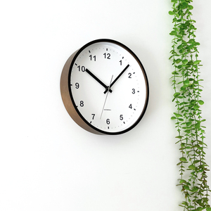 KATOMOKU Plywood clock≪km-35M≫曲げわっぱ掛け時計(ブラウン)【A-40】