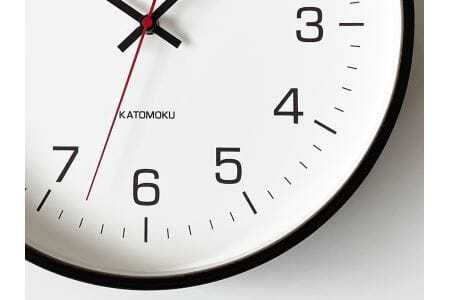 KATOMOKU Plywood clock 木製掛け時計（ブラウン）km-61BR