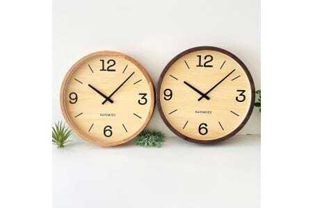 KATOMOKU muku clock 木製掛け時計（ウォールナット）km-137WA