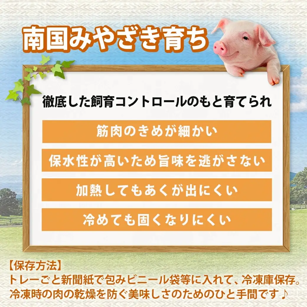 宮崎県産豚肉バラしゃぶしゃぶ用2.4kg〔18-M603〕_(都城市) 宮崎県産豚肉 バラしゃぶしゃぶ用 豚バラ肉