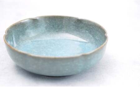 有田焼 貫入輪花深皿（14.5cm）2個セット【梶原大敬 茂正工房】食器 うつわ 器 青磁 多様鉢 作家 35000円 3.5万円 A35-495