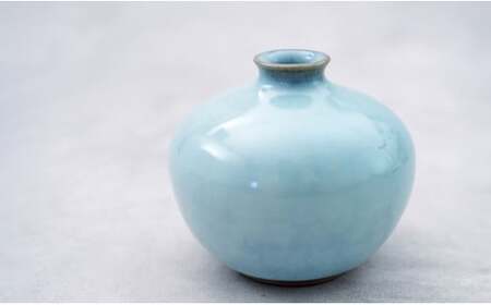 有田焼 月白一輪挿し 花器 フラワーベース【梶原大敬 茂正工房 】食器 うつわ 器 青磁 作家 A24-151