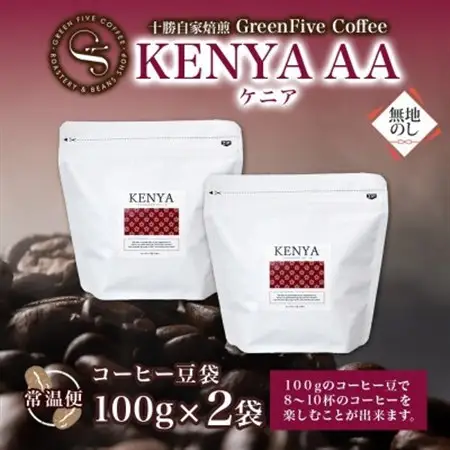 熨斗 コーヒー豆 ケニア 100g 2袋 鮮度を高めたスペシャルティコーヒー 北海道 帯広市_飲料・ドリンク コーヒー豆 コーヒー・コーヒー豆 珈琲 珈琲豆_【1555303】