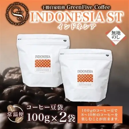 熨斗 コーヒー豆 インドネシア 100g 2袋 鮮度を高めたスペシャルティコーヒー 北海道 帯広市_飲料・ドリンク コーヒー豆 コーヒー・コーヒー豆 珈琲 珈琲豆_【1555305】