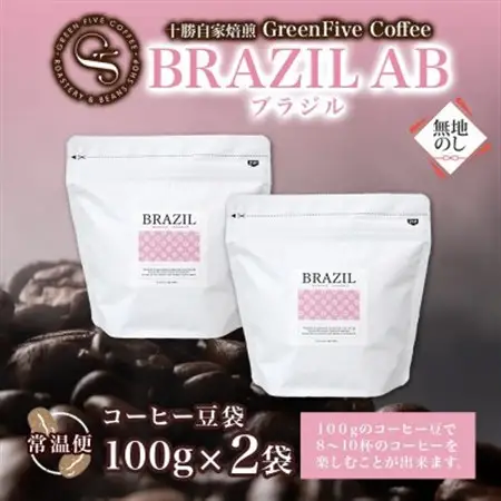 熨斗 コーヒー豆 ブラジル 100g 2袋 鮮度を高めたスペシャルティコーヒー 北海道 帯広市_飲料・ドリンク コーヒー豆 コーヒー・コーヒー豆 珈琲 珈琲豆_【1555311】