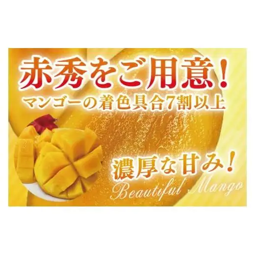 菜々色畑の赤秀アーウィンマンゴー 3～5玉(約2kg)【化粧箱】