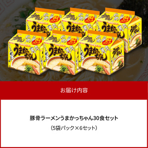 豚骨ラーメン　うまかっちゃん30食セット（5袋パック×6セット） _PC7406
