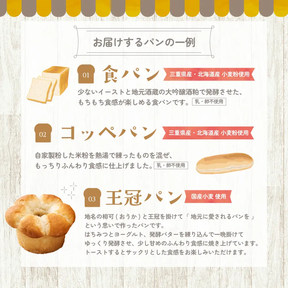 店主気まぐれ「パン」の詰め合わせセット 計10種類以上 国産小麦 国産 自家製酵母 パン詰め合わせ 三重県 多気町 NT-01