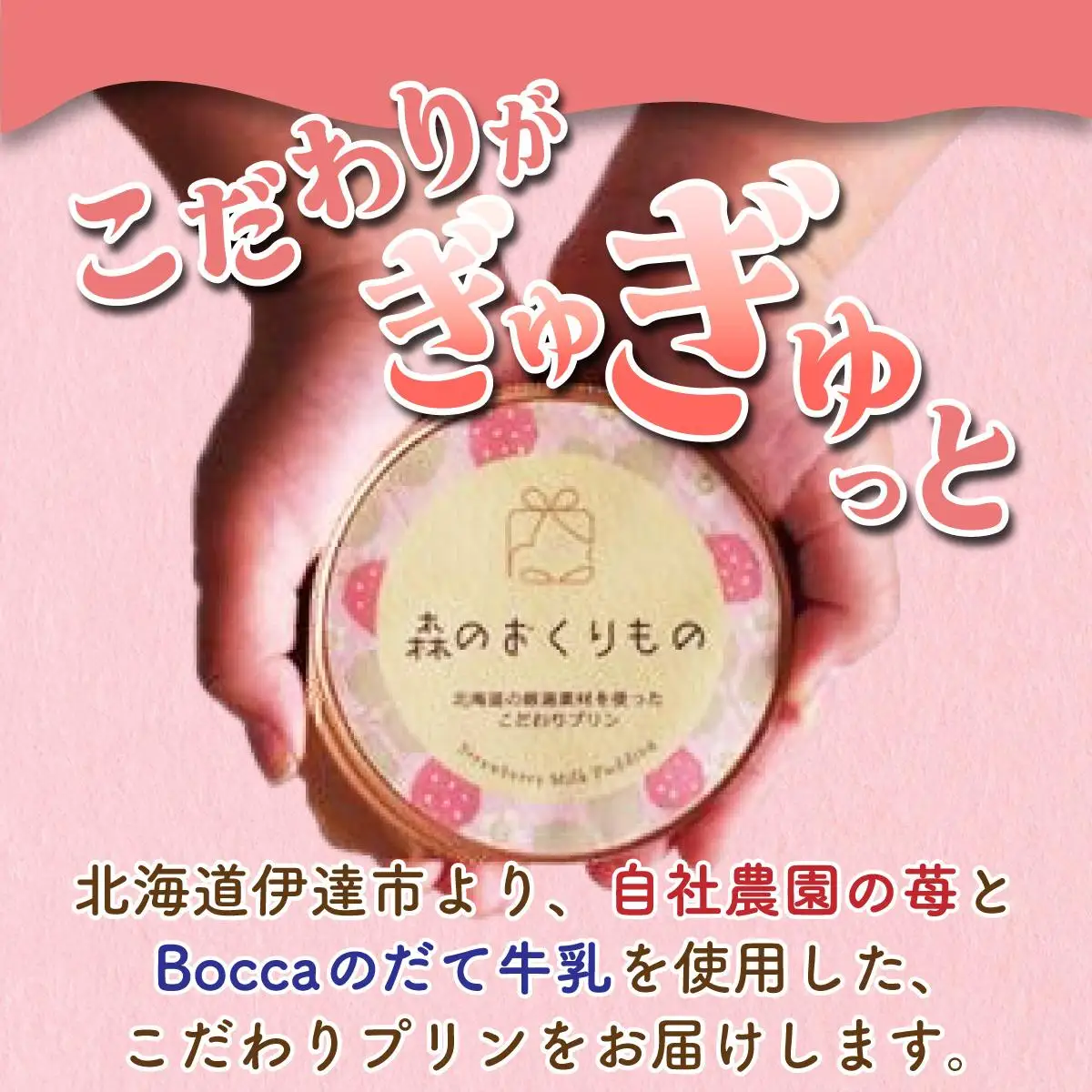 [5525-1073]北海道産 ストロベリー ミルク プリン 5個 ショコラ クッキー 10個 セット 詰合せ 森のおくりもの いちご イチゴ 苺 ストロベリー 牛乳 すずあかね クッキー お菓子 おやつ スイーツ デザート 規格外 常温 送料無料