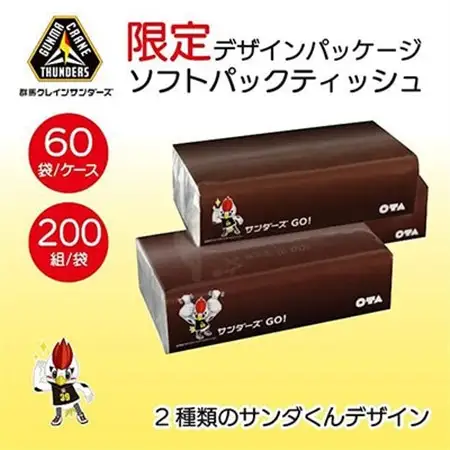 【太田市の人気モノセット】サンダーズ応援ティッシュ×クラフトビールCHROA【複数個口で配送】_酒・アルコール  ビール   雑貨・日用品 ティッシュ 日用品 _【配送不可地域：離島・沖縄県】【4014404】