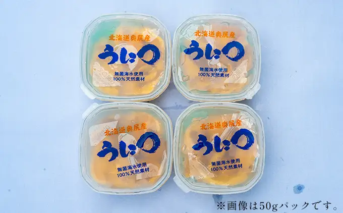 【2026年7月上旬頃より順次発送】北海道奥尻産「キタムラサキウニ」50g×3パック (塩水パック)【期日指定不可】