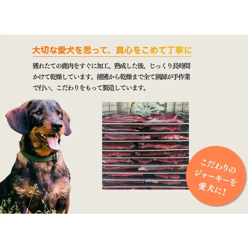 奈良県 宇陀市産 ペット用 天然 鹿肉ジャーキー300g(100g×3)/ あいむふぁっと Deli Deer デリディアー ふるさと納税 高たんぱく 低脂肪 低カロリー 鹿肉 ジャーキー チップス おやつ 犬 散歩 無添加 国産 送料無料 奈良県 宇陀市