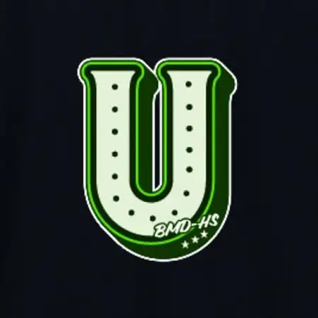 JTTA公認　卓球ユニフォーム【男女兼用(ドライ):Sサイズ】アルファベット　U　ブラック_装飾品・工芸品  洋服 _【1566769】
