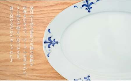 有田焼 オーバル皿 2枚セット【皓洋窯】食器 器 うつわ 楕円皿 パスタ皿 朝食 プレート ギフト プレゼント 35000円 3.5万円 A35-516