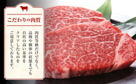 熊本県産 黒毛和牛 ヒレステーキ 約400g（約200g×2枚）【有限会社 九州食肉産業】[ZDQ161]