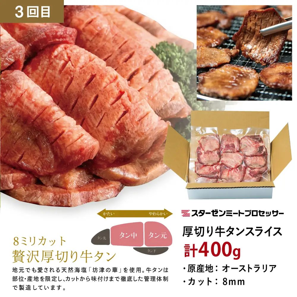 【厳選焼肉定期便】黒毛和牛・ブランド豚・牛タン 全3回コース 牛肉 焼肉 焼き肉 BBQ バーベキュー 豚肉 バラ ロース 牛タン お肉 小分け 冷凍 定期配送 カミチク スターゼン JA食肉かごしま 鹿児島県南さつま市