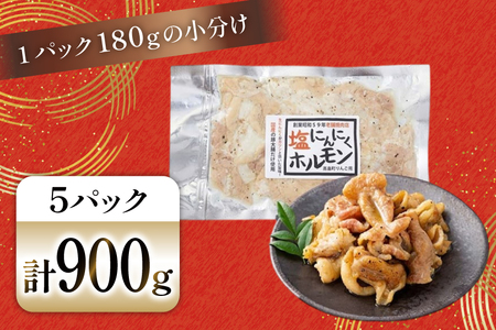 豚肉 ホルモン 塩にんにくホルモン 180g 5p 計900g [りんご苑 山形県 高畠町 tk06ays660018]