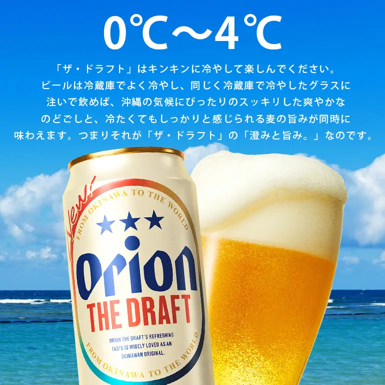 オリオンビール ザ・ドラフト （ 500ml × 24 缶 ）　【 定期便 3回 】 36-22
