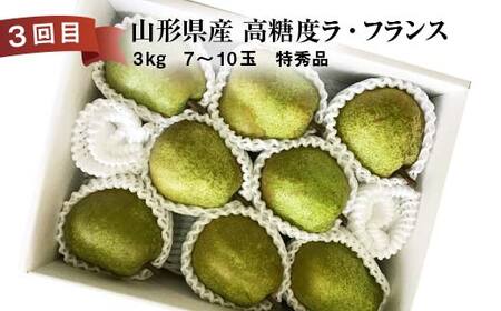 《2026年先行予約》 山形県 至高のフルーツ！ 山形県旬のフルーツ定期便 全3回 FSY-2457